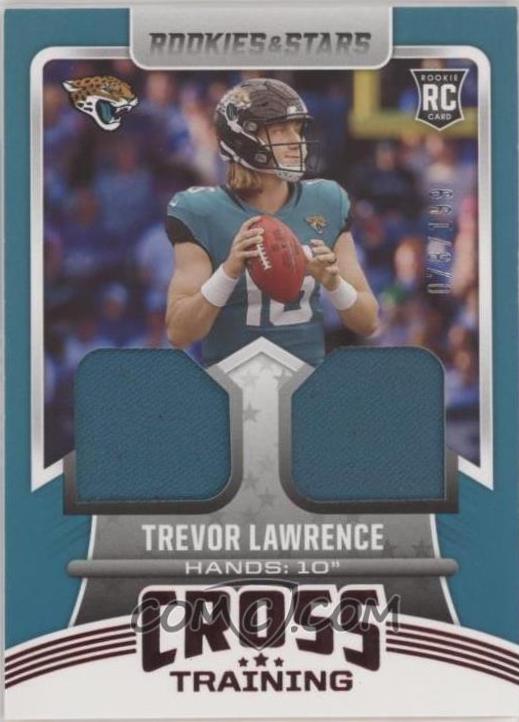Trevor Lawrence #CT-1 Football Cards 2021 Panini Rookies and Stars Cross Training Relics