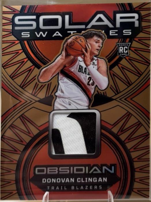 Donovan Clingan #48 2024 Panini Obsidian Solar Swatch Basketball