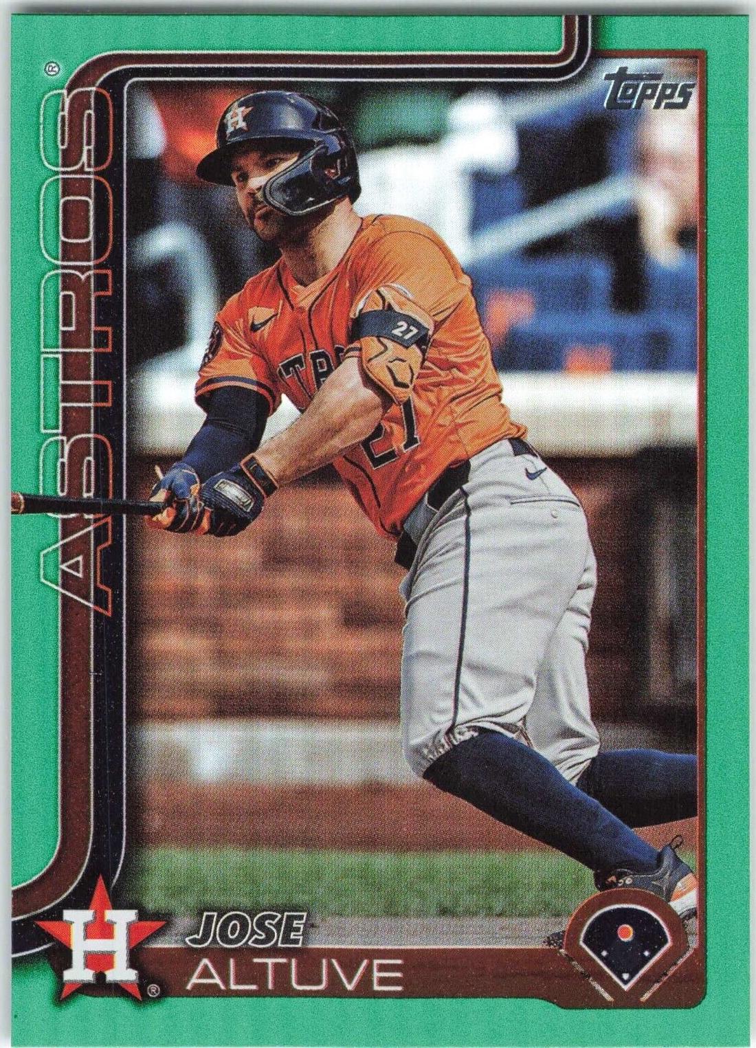 Jose Altuve [Green Rainbow] (2025 Topps)