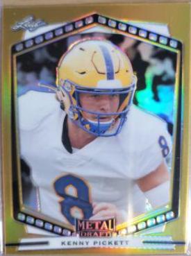 Kenny Pickett #P-KP1 2022 Leaf Portrait Metal Draft Football