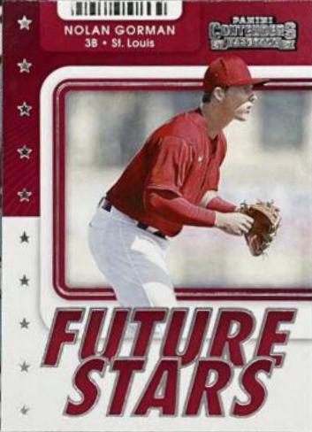 Nolan Gorman #FS-NG Baseball Cards 2021 Panini Contenders Future Stars