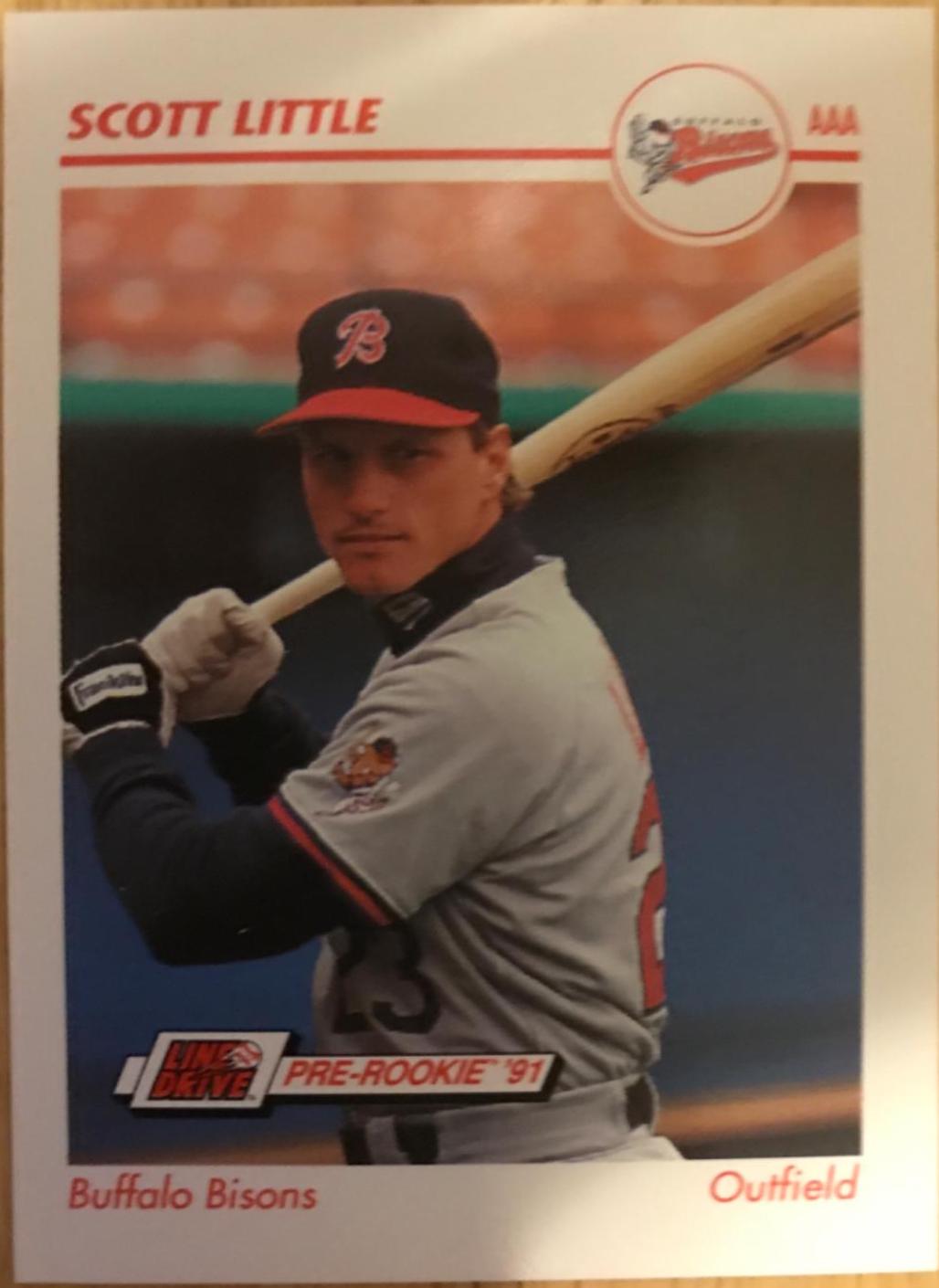 Scott Little #31 Baseball Cards 1991 Impel Line Drive