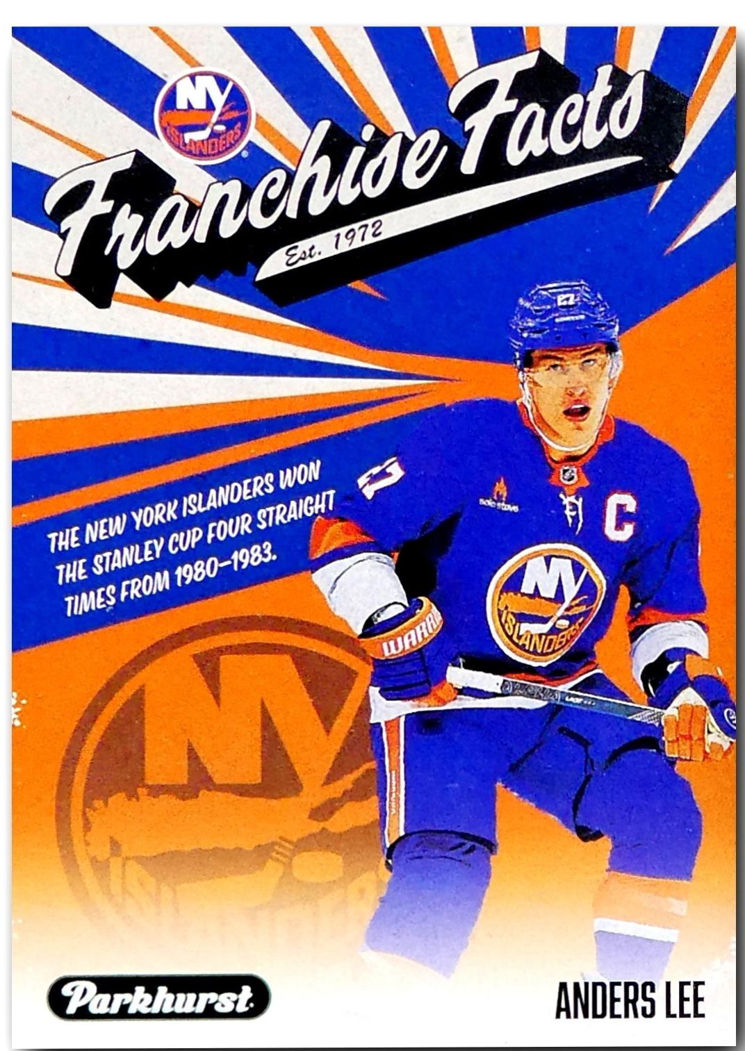 Anders Lee #FF-18 2025-26 Parkhurst Hockey Franchise Facts