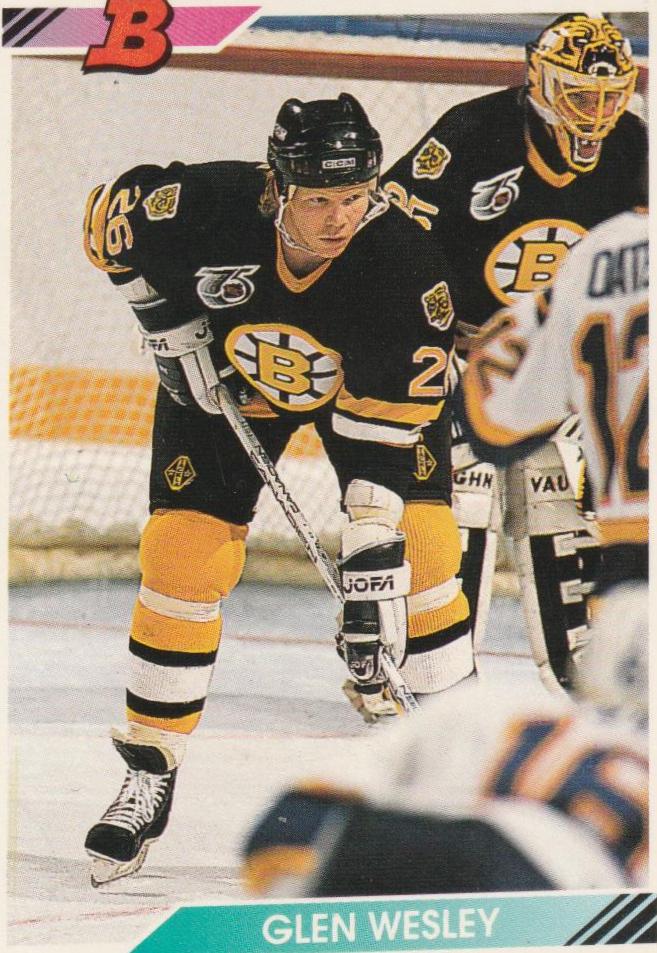Glen Wesley #15 Hockey Cards 1992 Bowman