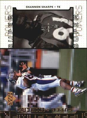 Shannon Sharpe #S14 Football Cards 1998 Upper Deck Super Powers