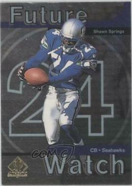 Shawn Springs #3 Football Cards 1997 SP Authentic