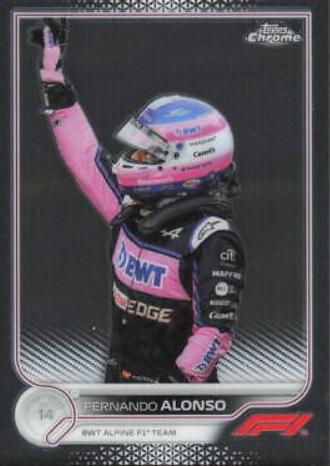 Fernando Alonso #14 Racing Cards 2022 Topps Chrome Formula 1