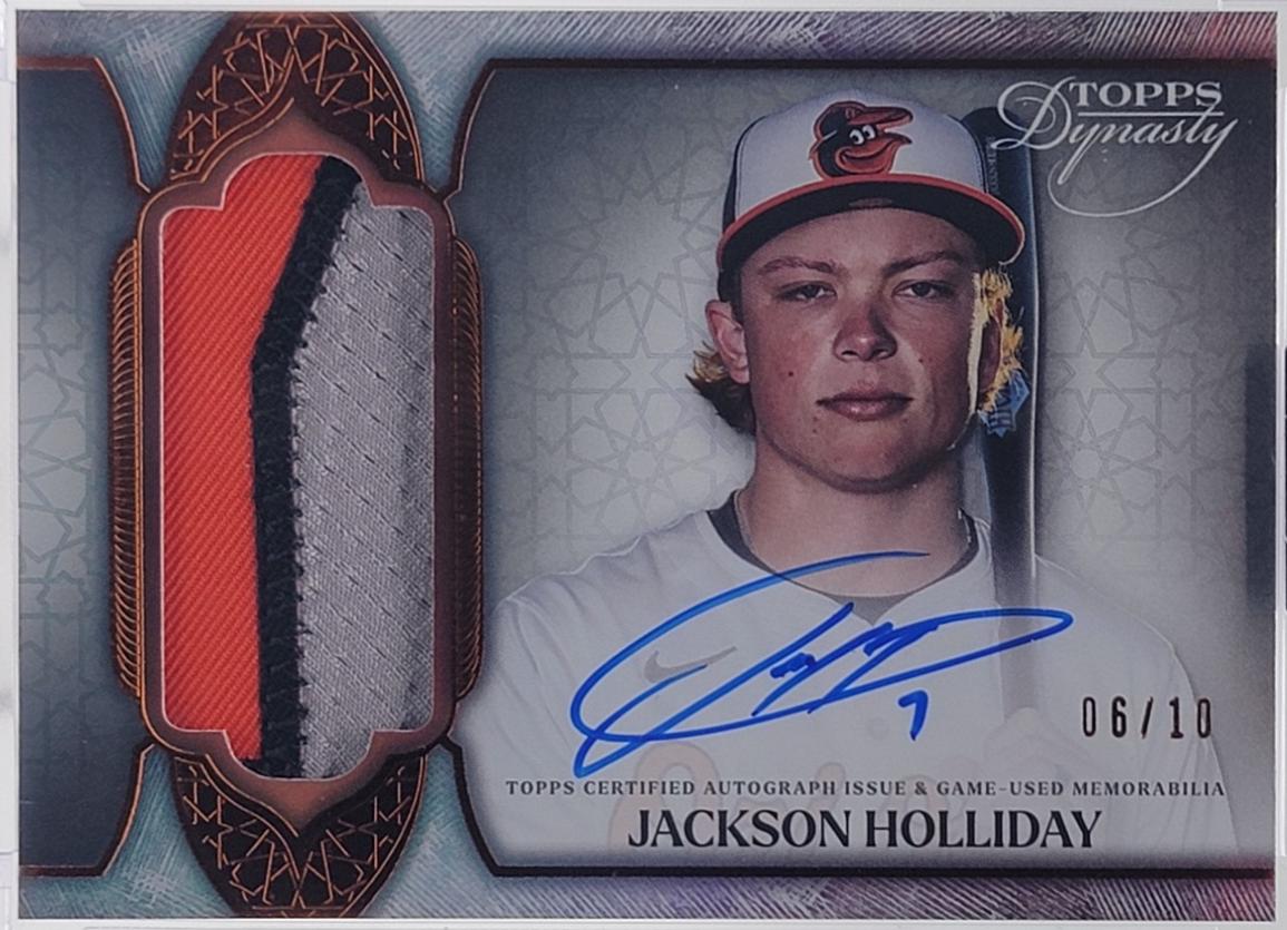 Jackson Holliday #DAP-JH4 2025 Topps Dynasty Autograph Patch Baseball
