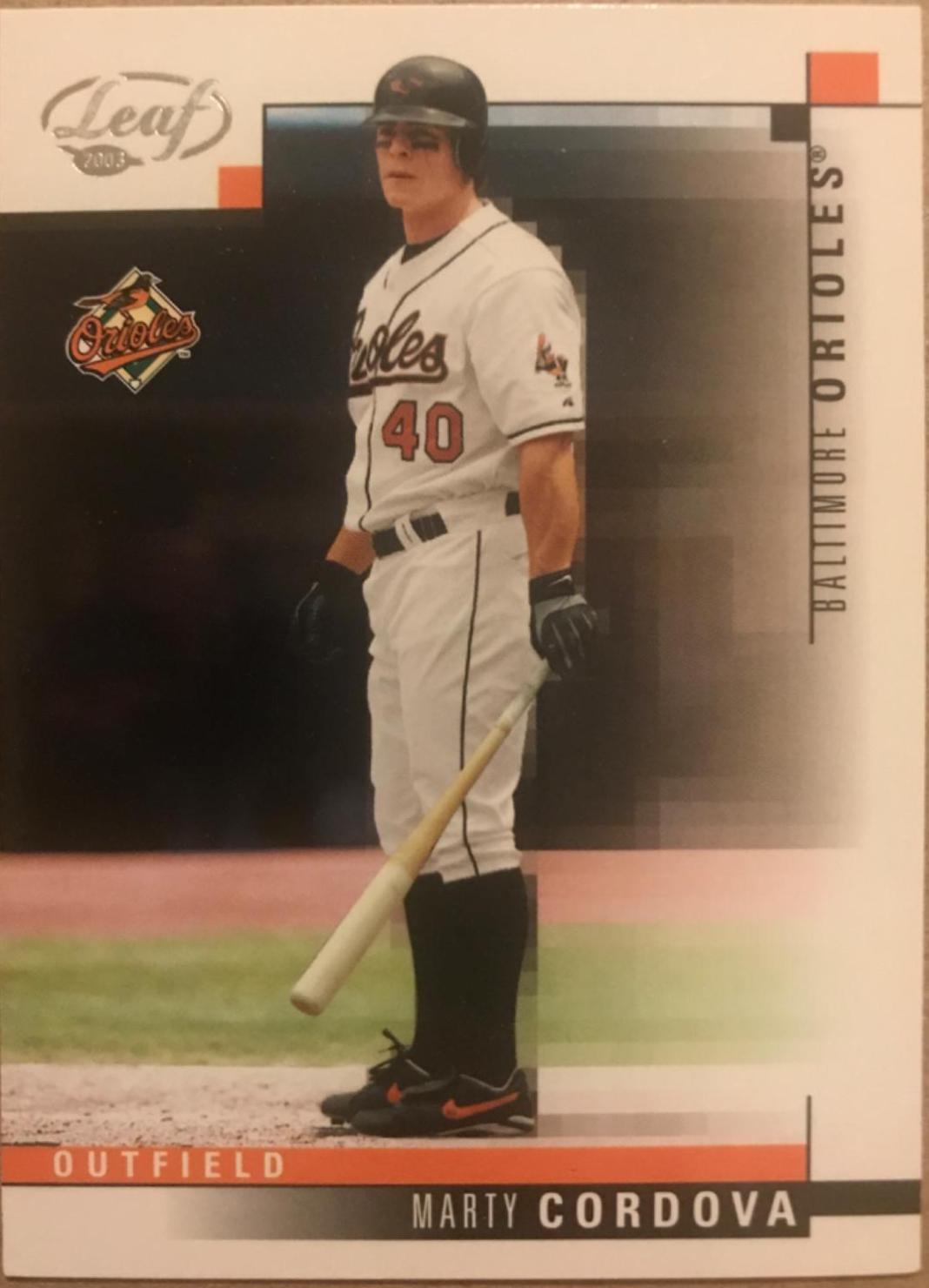 Marty Cordova #13 Baseball Cards 2003 Leaf