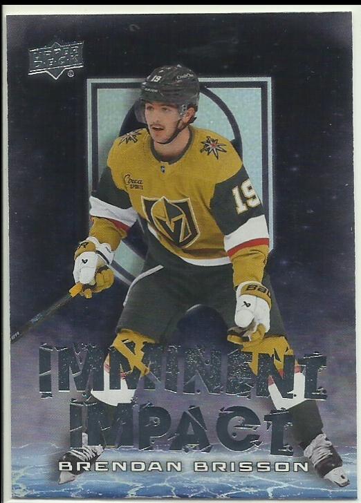 Brendan Brisson #II-1 Hockey Cards 2024 Upper Deck Overtime Imminent Impact