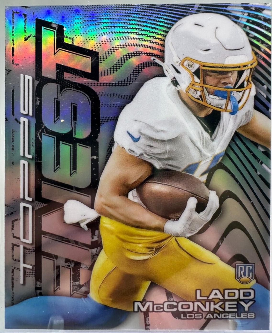 Ladd McConkey #MYST-21 Football Cards 2024 Topps Finest Mystery Refractor