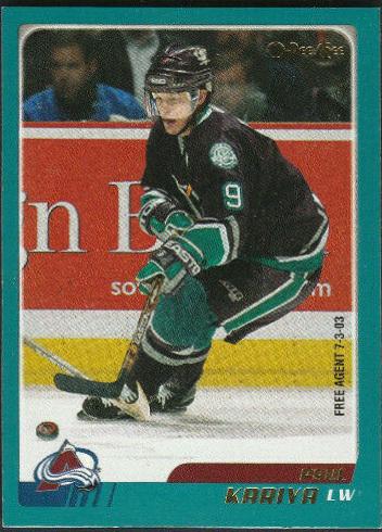 Paul Kariya #10 Hockey Cards 2003 O-Pee-Chee