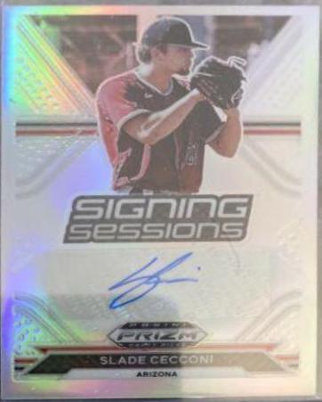 Slade Cecconi #SS-SL 2021 Panini Prizm Draft Picks Signing Sessions Autographs Baseball