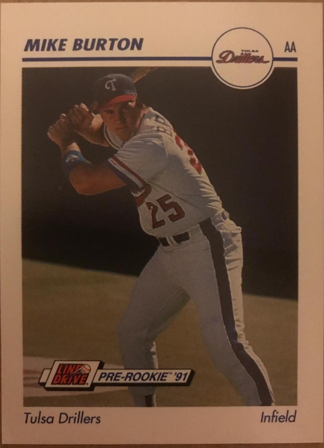 Mike Burton #577 1991 Impel Line Drive Pre Rookie Aa Baseball