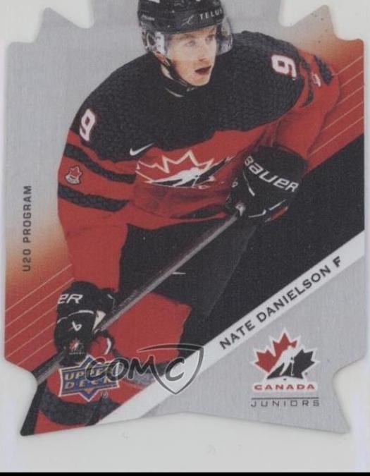 Nate Danielson #TC-18 2024 Upper Deck Team Canada Juniors Logo Metal Die Cut Hockey