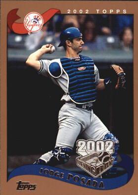 Jorge Posada #20 Baseball Cards 2002 Topps Opening Day