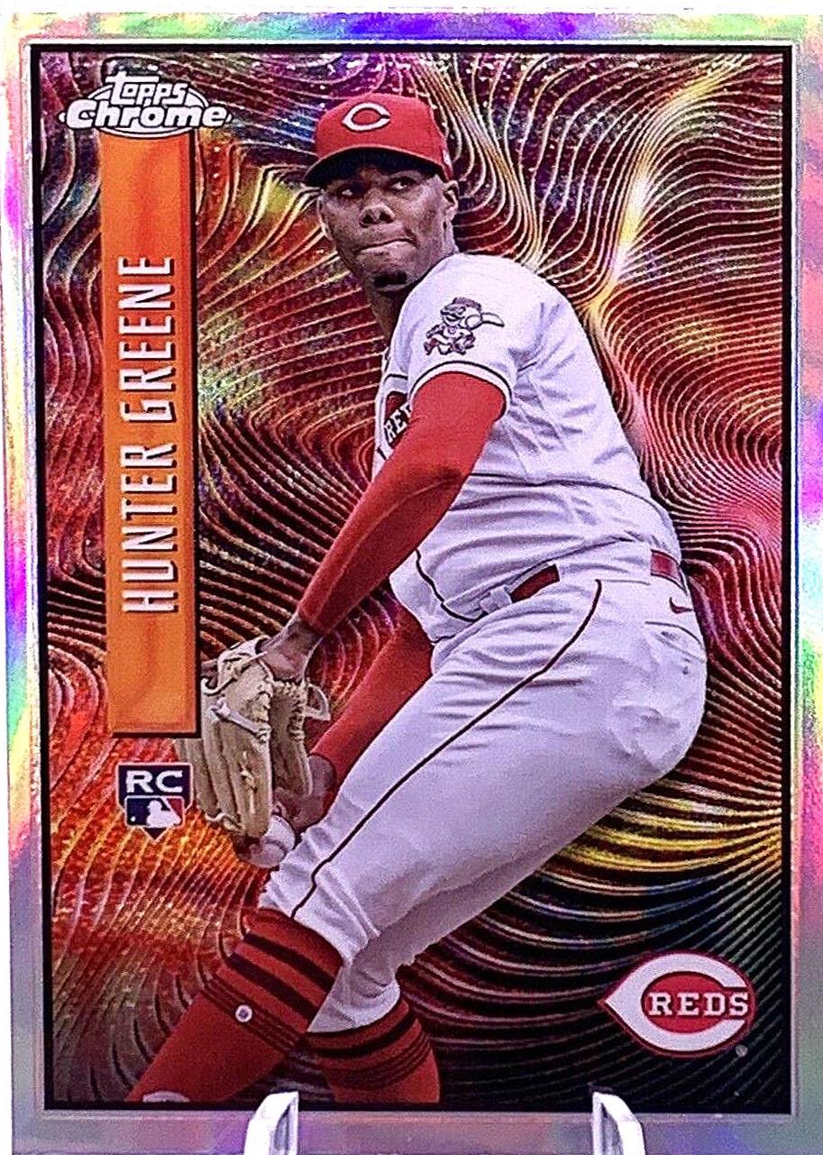 Hunter Greene #EX-4 2022 Topps Chrome Sonic Expose Baseball