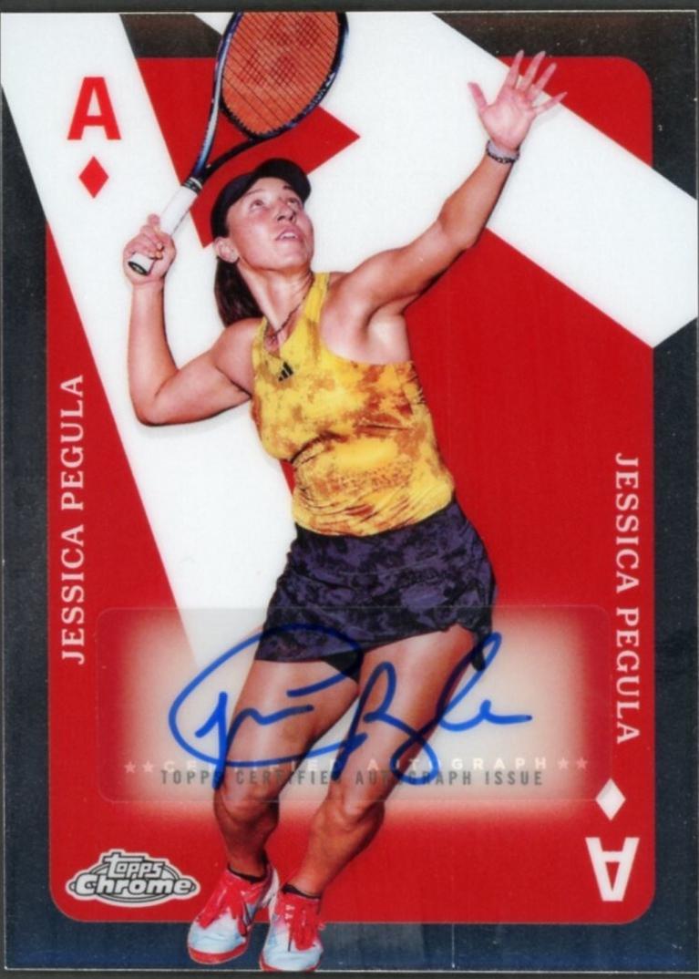 Jessica Pegula #CAA-JP Tennis Cards 2024 Topps Chrome Aces Autograph