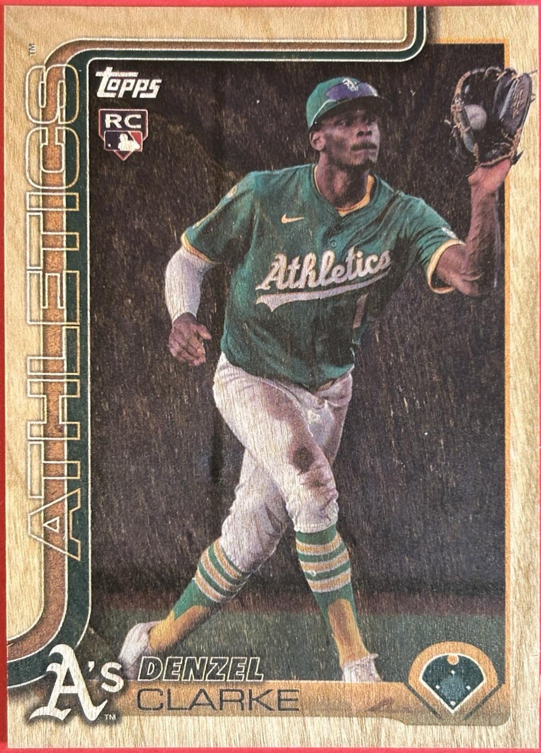 Denzel Clarke [Wood] #US14 Prices | 2025 Topps Update | Baseball Cards