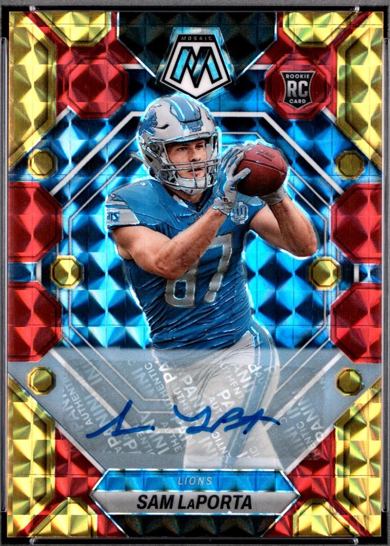 Sam LaPorta [Autograph Choice Fusion Red Yellow] #360