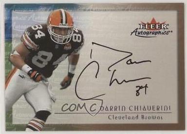 Darrin Chiaverini Football Cards 2000 Fleer Autographics