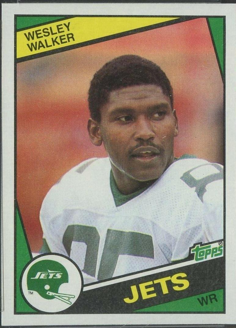 Wesley Walker #158 Football Cards 1984 Topps