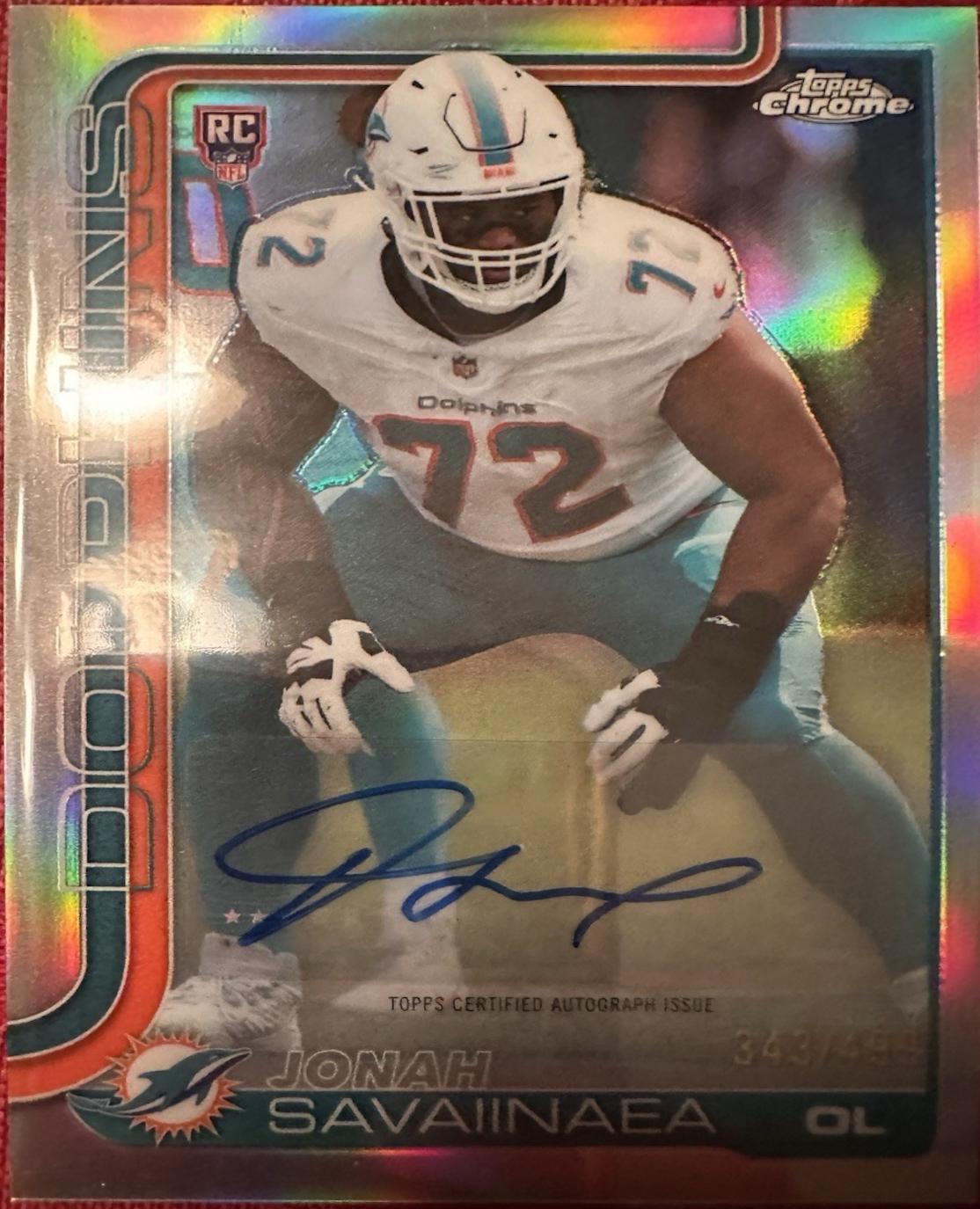 Jonah Savaiinaea [Refractor] #RA-JS