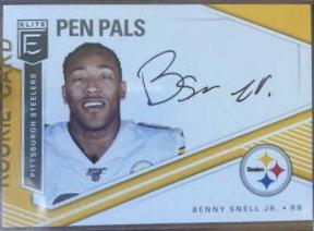 Benny Snell Jr. #PP-BS Football Cards 2019 Panini Donruss Elite Pen Pals