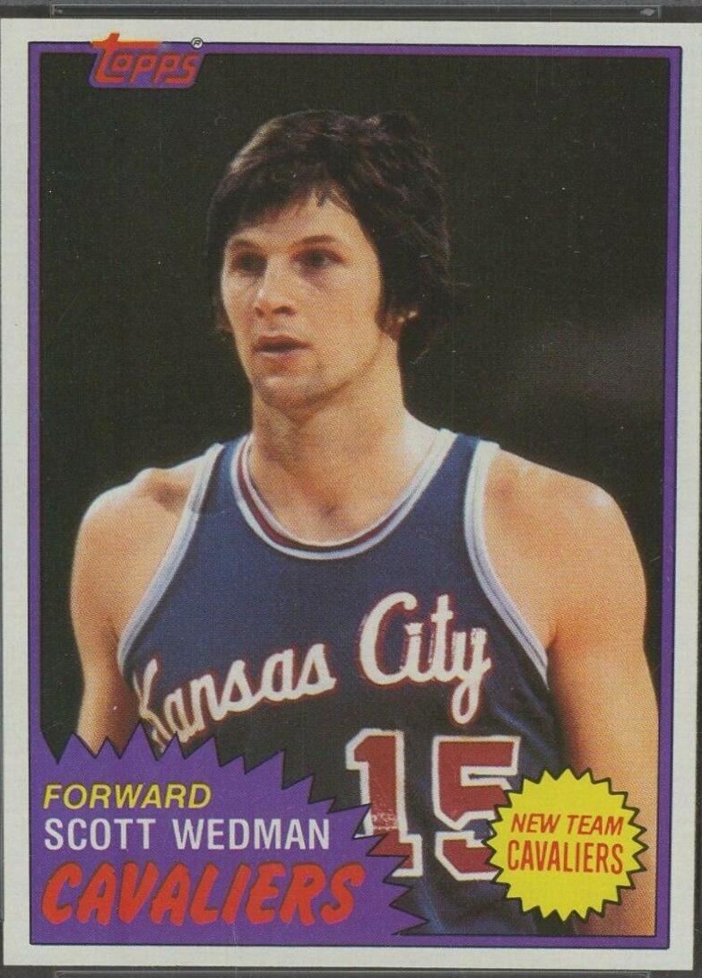 Scott Wedman #19 Basketball Cards 1981 Topps