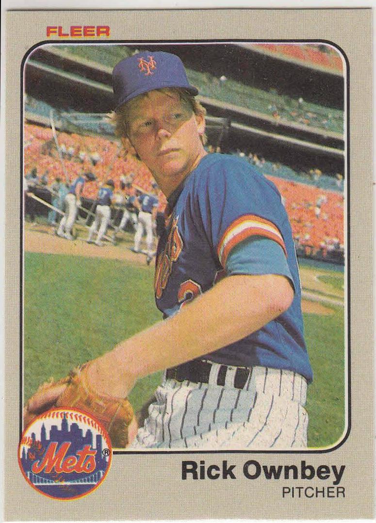 Rick Ownbey #551 Baseball Cards 1983 Fleer