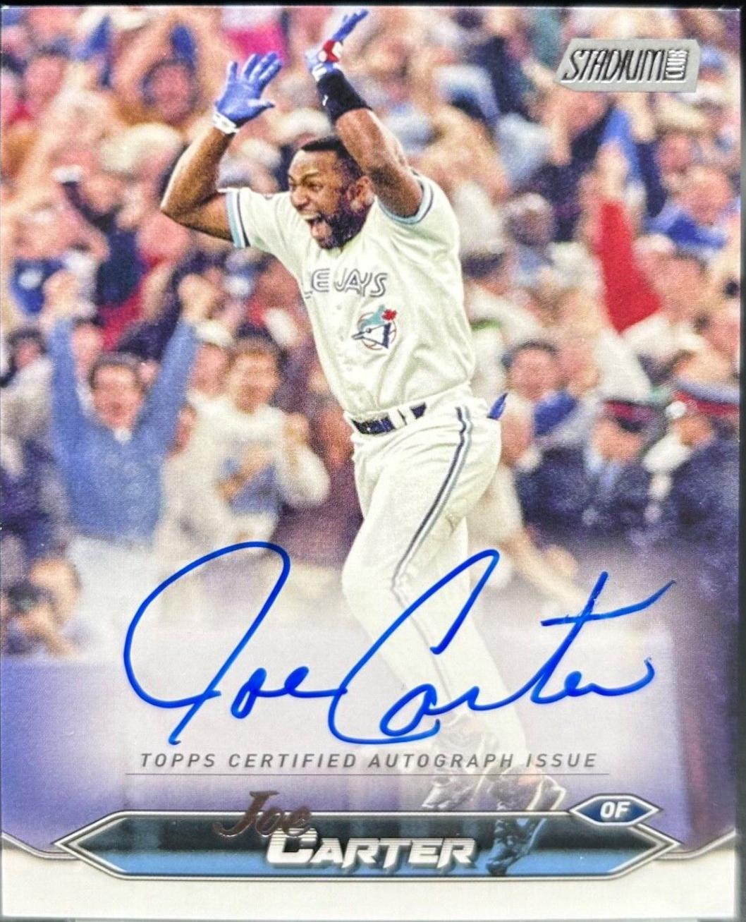 Joe Carter #SCBA-JCA Baseball Cards 2024 Topps Stadium Club Autograph