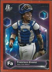 Francisco Alvarez [Orange] #PE-20 Baseball Cards 2022 Bowman Platinum Precious Elements Prices
