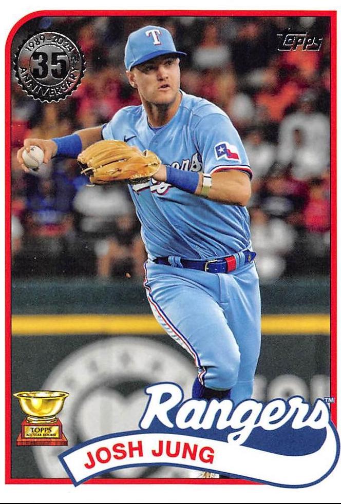 Josh Jung #89B-33 Baseball Cards 2024 Topps 1989