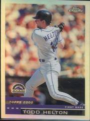 Todd Helton [Refractor] #395 Baseball Cards 2000 Topps Chrome Prices