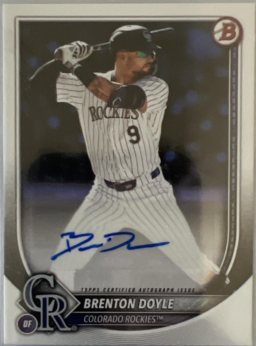 Brenton Doyle #PRV-BD Baseball Cards 2025 Bowman Rookie & Veteran Autograph