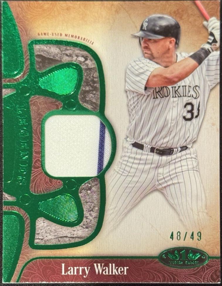 Larry Walker #T1LR-LW 2026 Topps Tier One Baseball Tier One Legend Relics