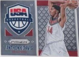 Anthony Davis #8 Basketball Cards 2015 Panini Prizm USA Basketball