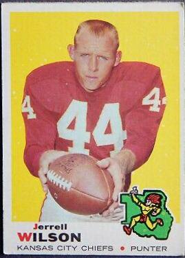 Jerrell Wilson #252 Football Cards 1969 Topps