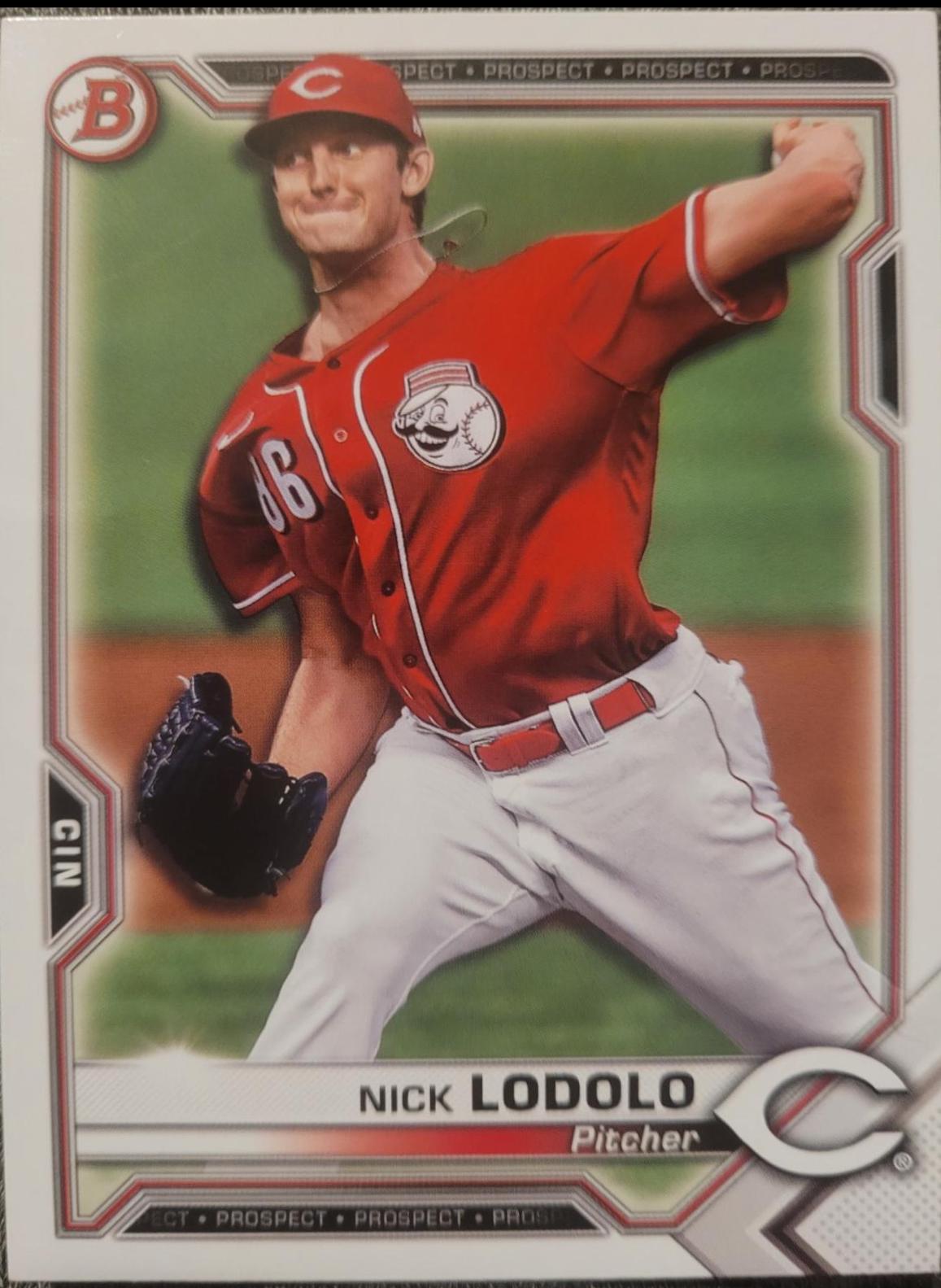 Nick Lodolo #BP-20 2021 Bowman Paper Prospects Baseball