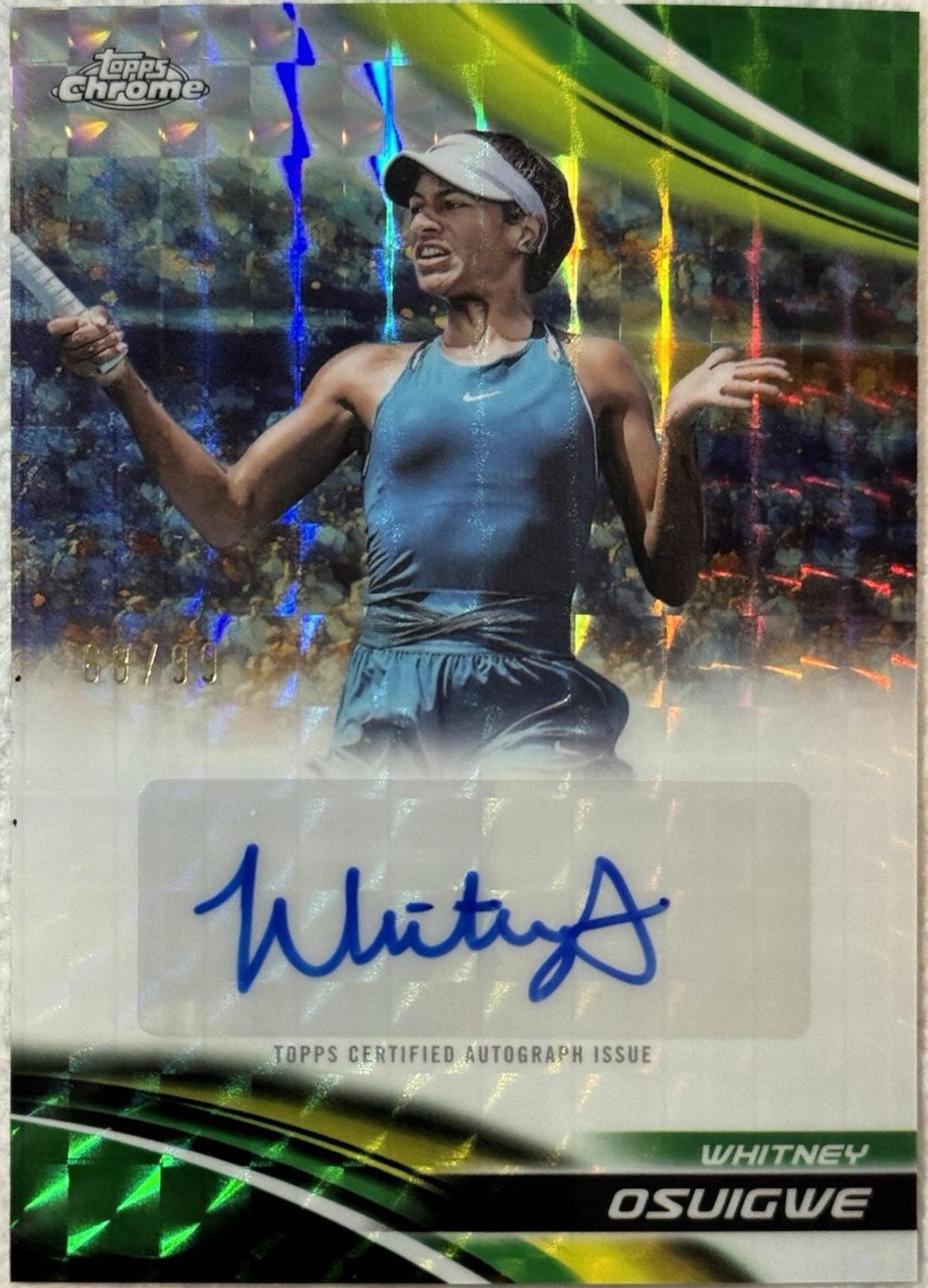 Whitney Osuigwe [Green Geometric Refractor] #CA-WOE