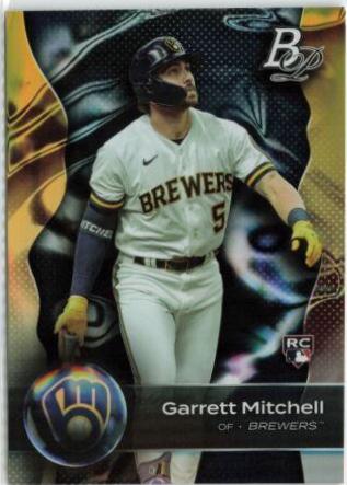 Garrett Mitchell #43 Baseball Cards 2023 Bowman Platinum