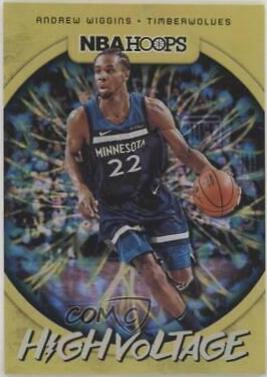Andrew Wiggins #4 Basketball Cards 2019 Panini Hoops High Voltage