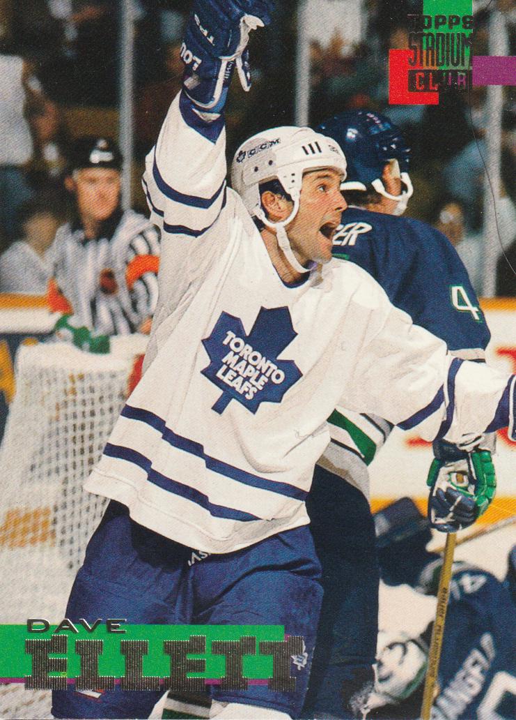 Dave Ellett #42 Hockey Cards 1994 Stadium Club