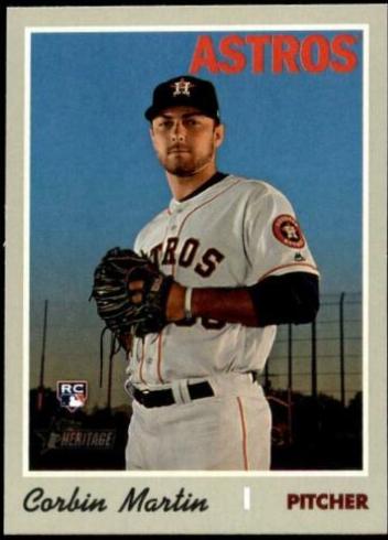 Corbin Martin #595 Baseball Cards 2019 Topps Heritage