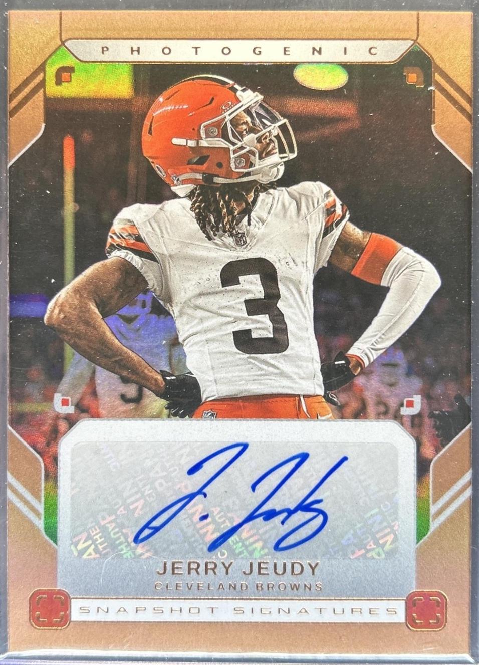 Jerry Jeudy #12 2025 Panini Photogenic Snapshot Signature Football