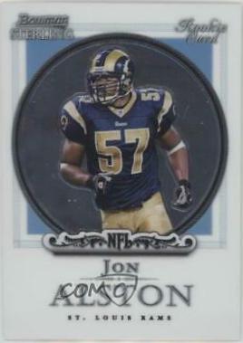 Jon Alston #1 Football Cards 2006 Bowman Sterling