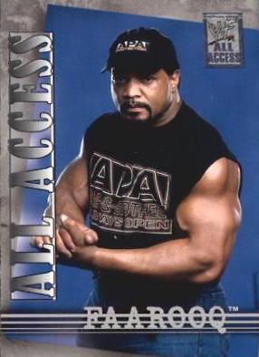 Faarooq #21 Wrestling Cards 2002 Fleer WWF All Access