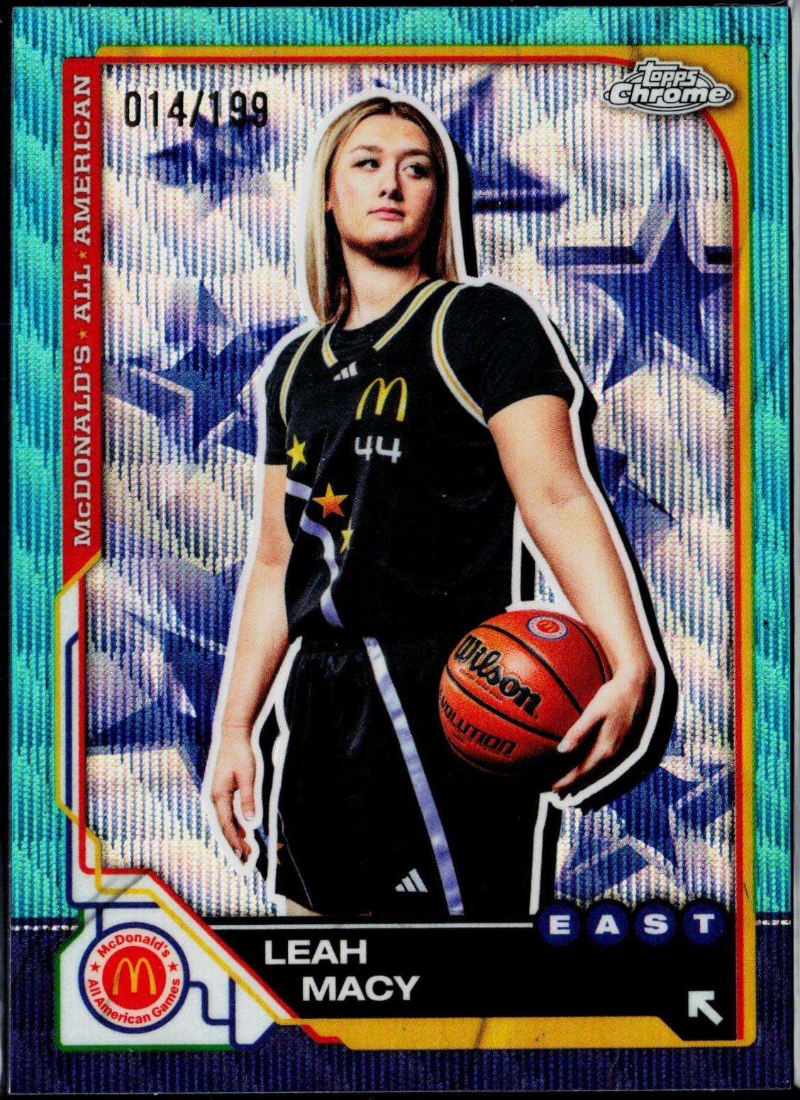 Leah Macy [Aqua Wave Refractor] #24