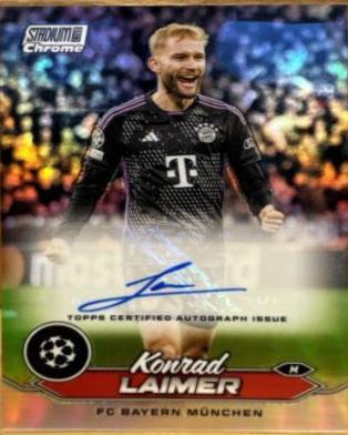 Konrad Laimer #CA-KL 2023 Topps Stadium Club Chrome UEFA Autograph