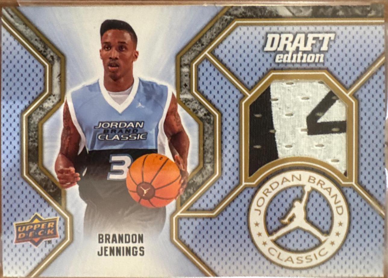 Brandon Jennings #JC-BJ Basketball Cards 2009 Upper Deck Jordan Brand Classic